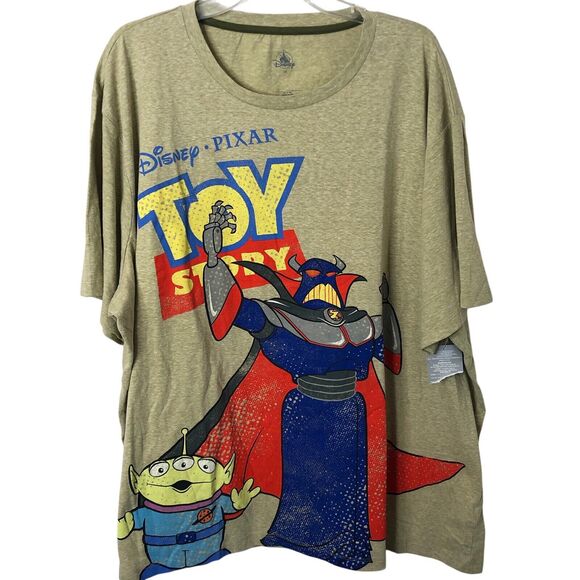Disney NWT Men's Toy Story Little Green Alien and Zurg Short Sleeve T-Shirt 3XL - Picture 1 of 6